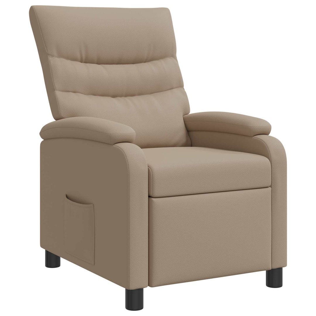 Fotel recliner Cappuccino Ekoskóra