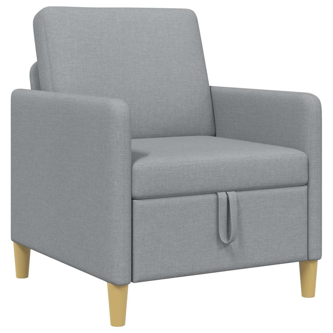 Sofa z miejscem do przechowywania jasnoszary 72 x 78 x 87 cm