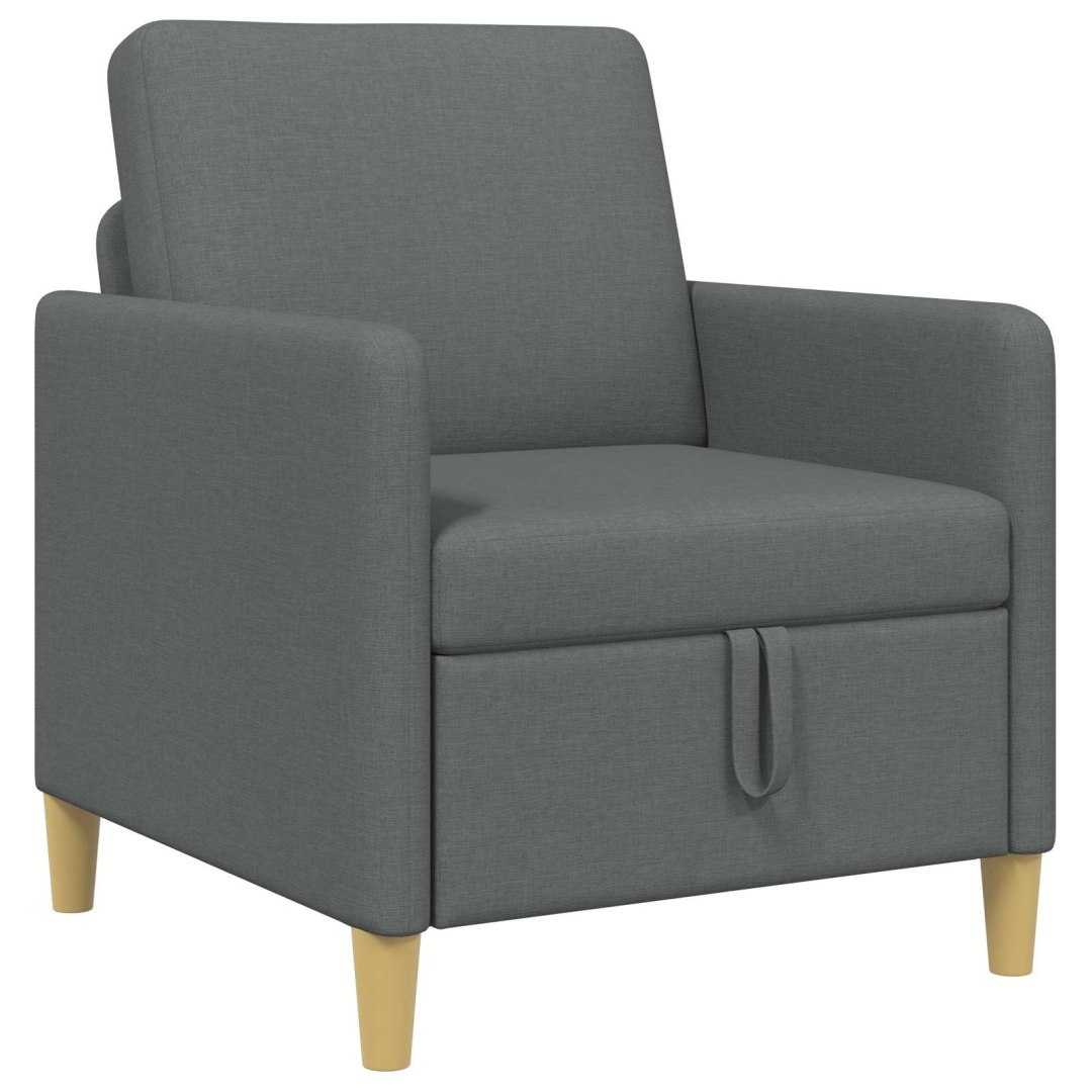 Sofa z miejscem do przechowywania ciemnoszary 72 x 78 x 87 cm