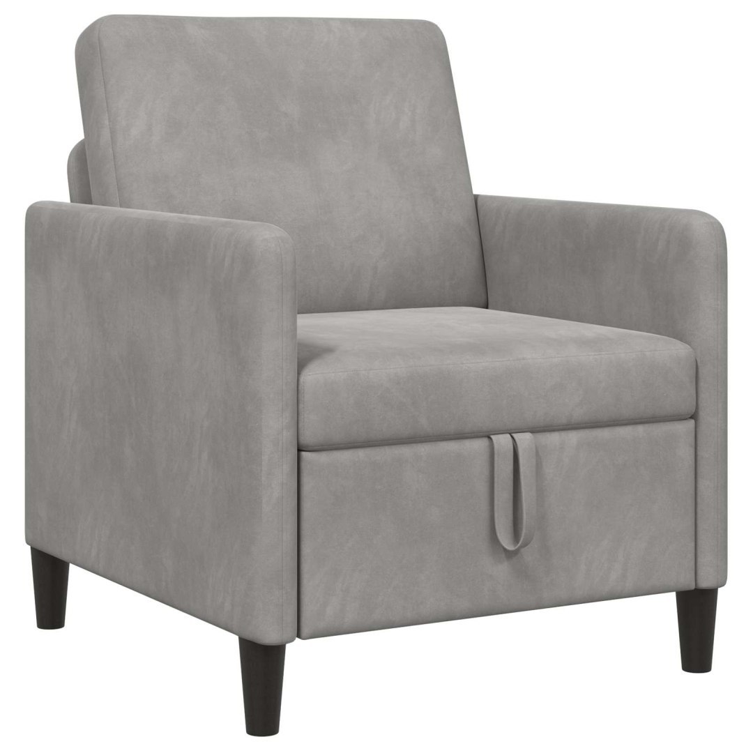 Sofa z miejscem do przechowywania jasnoszary 72 x 78 x 87 cm