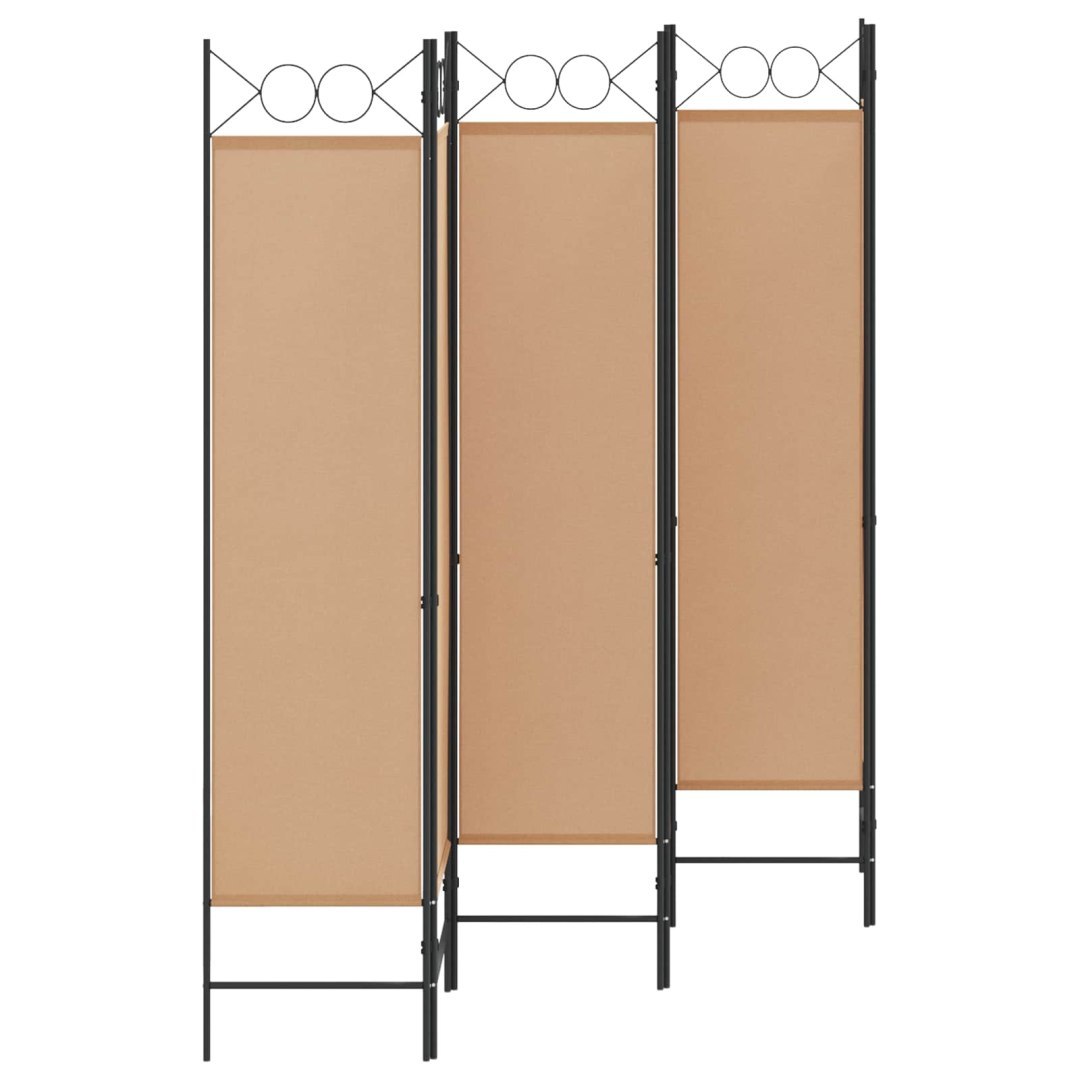 Ekspresowy 6-panelowy parawan Beżowy 240 x 180 cm tkanina