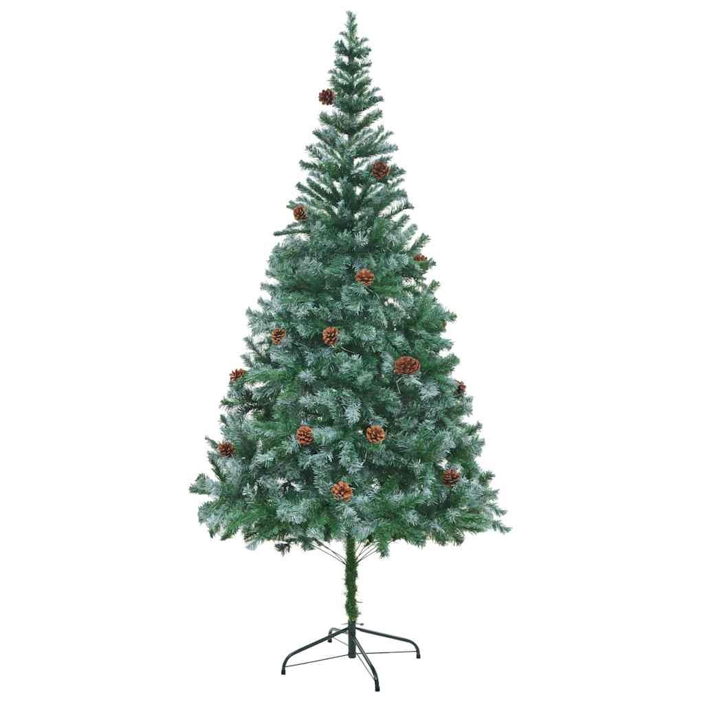 Sztuczna choinka z szyszkami, 210 cm