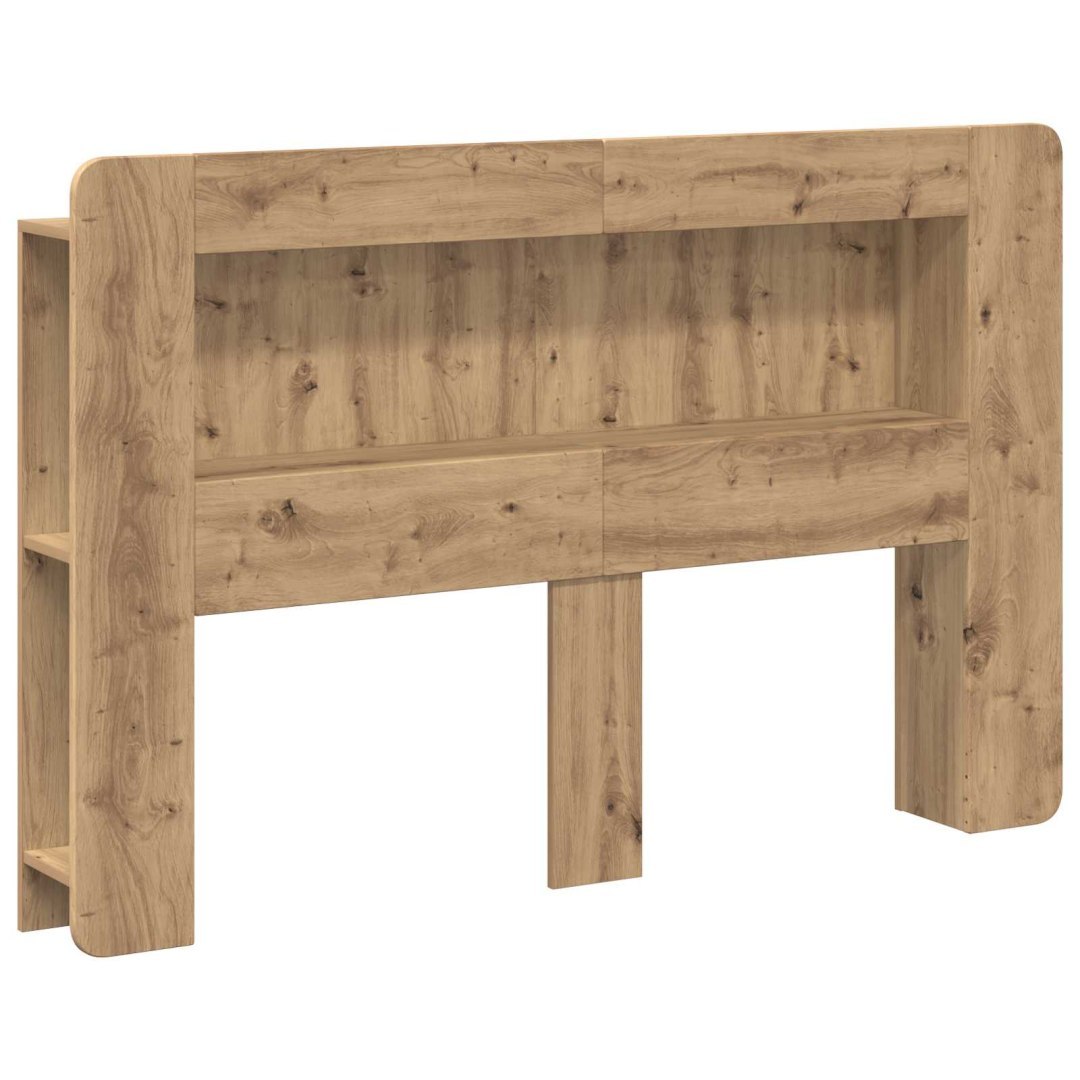 Szafka z zagłówkiem Dąb artisan 160 cm Drewno inżynieryjne