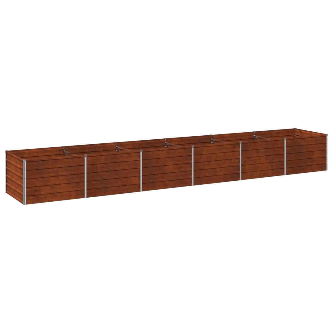 Podniesione Łóżko Ogrodowe Rdzawy 480 x 80 x 55 cm tektura