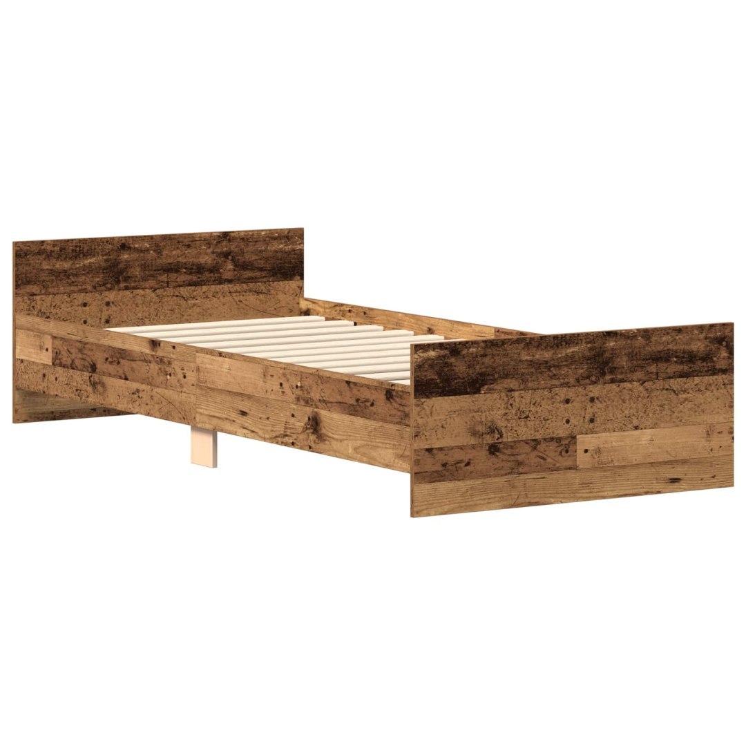 Ramka łóżka Stare drewno 80 x 200 cm Drewno inżynieryjne