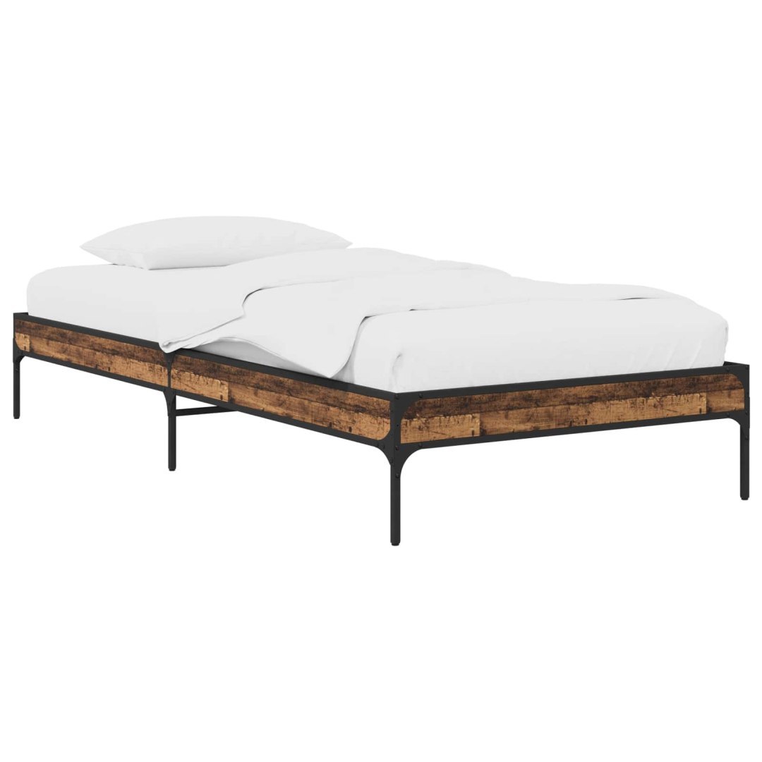 Ramka łóżka Stare drewno 80 x 200 cm Drewno inżynieryjne