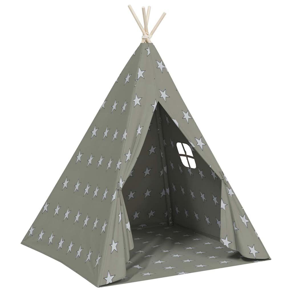 Namiot tipi dla dzieci, torba, poliester, szary, 115x115x160 cm
