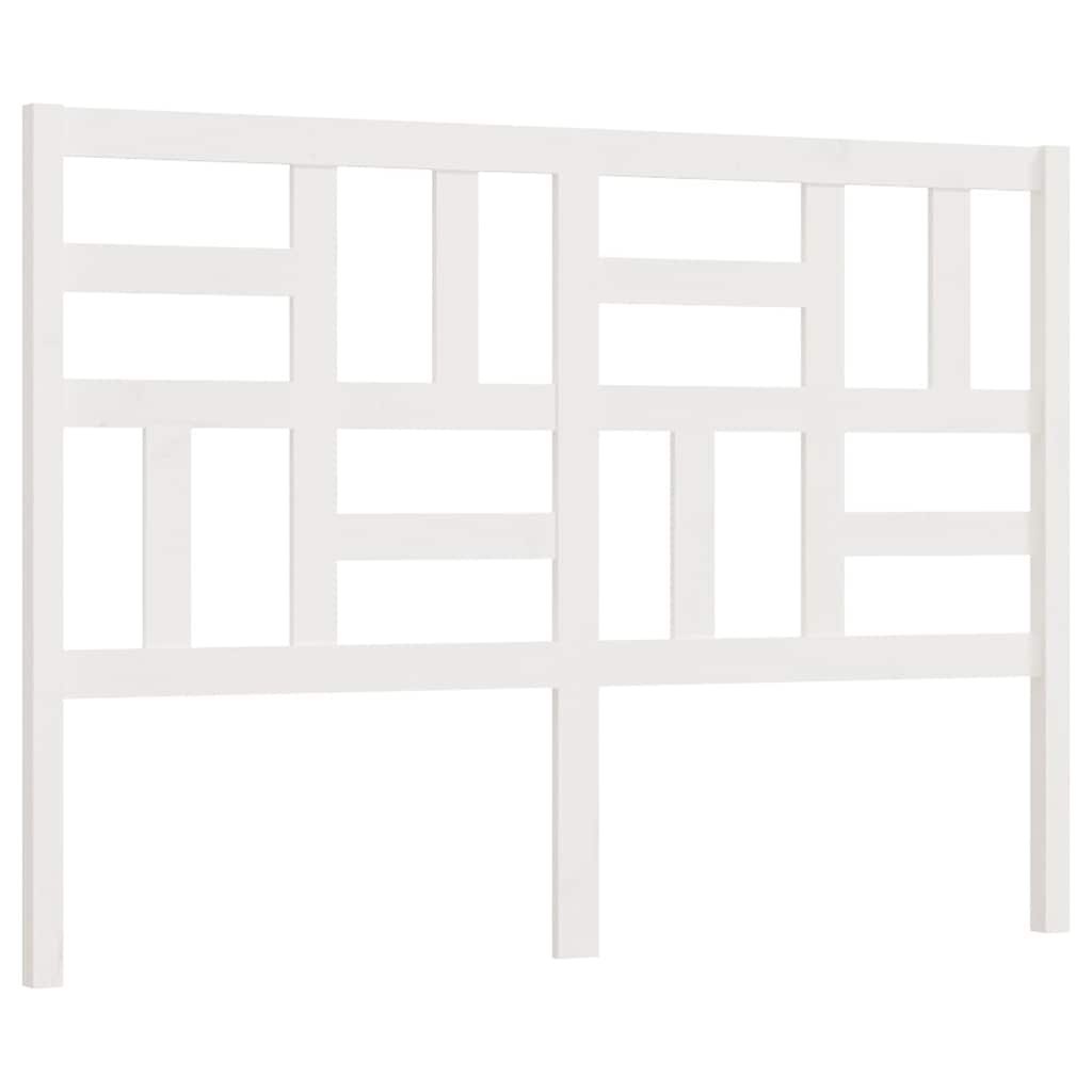 Wezgłowie łóżka, białe, 166x4x104 cm, lite drewno sosnowe