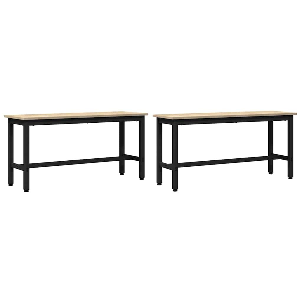 Ławka jadalniana 100 x 32,5 x 48,5 cm 2 szt.