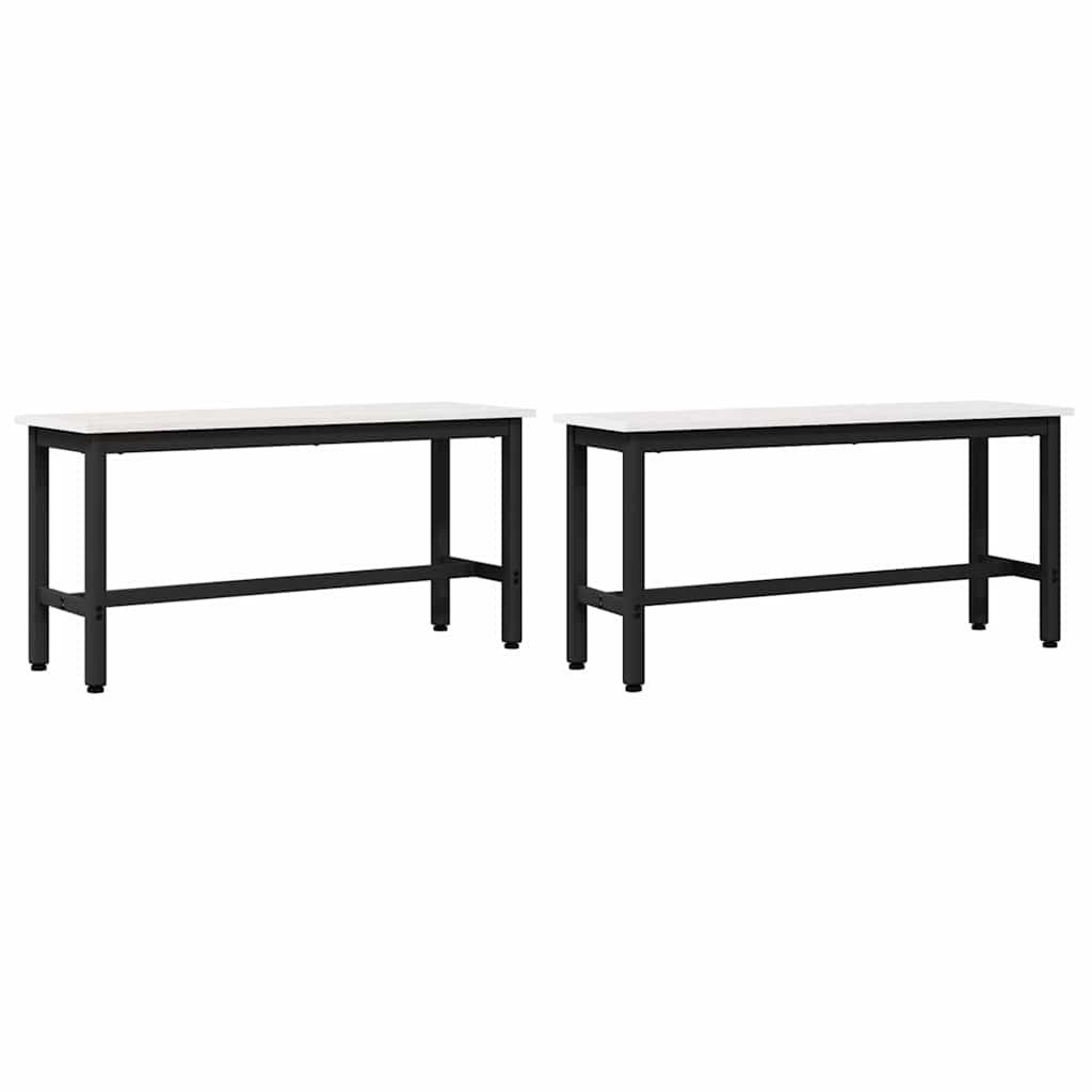 Ławka jadalniana 100 x 32,5 x 49 cm 2 szt. Lite drewno sosnowe