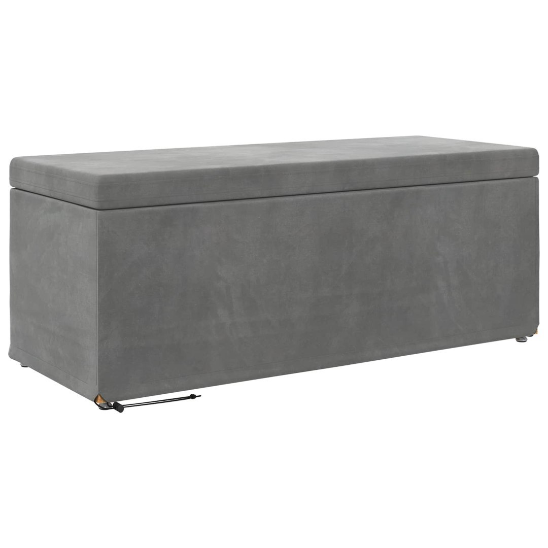 Halka Ciemnoszary 101 x 41 x 40 cm Welur i drewno inżynieryjne