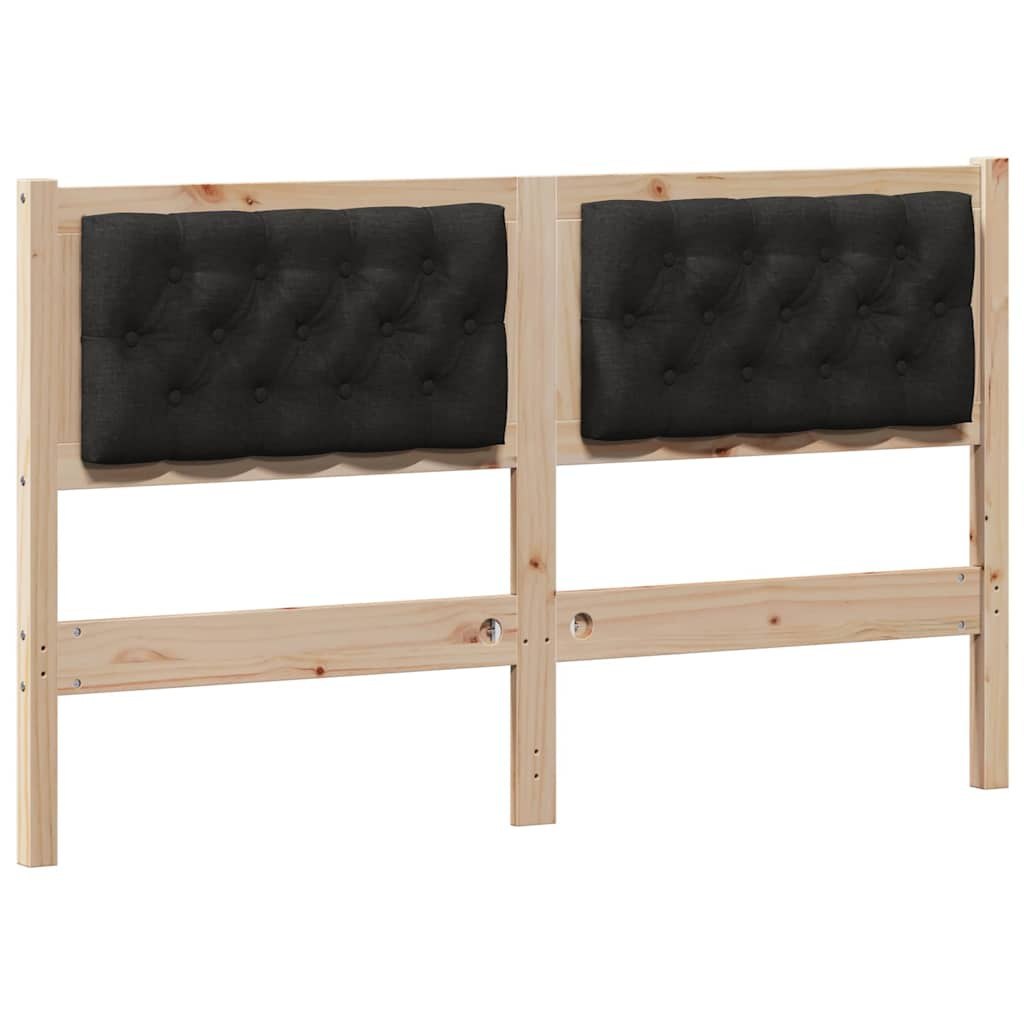 Zagłówek Inny brązowo-czarny 150 cm Lite drewno sosnowe