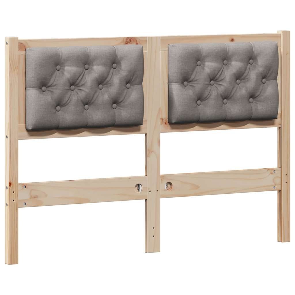 Zagłówek Inny Brązowy i taupe 135 cm Lite drewno sosnowe