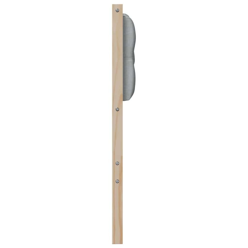 Zagłówek Inny Brązowy i jasnoszary 80 cm Lite drewno sosnowe