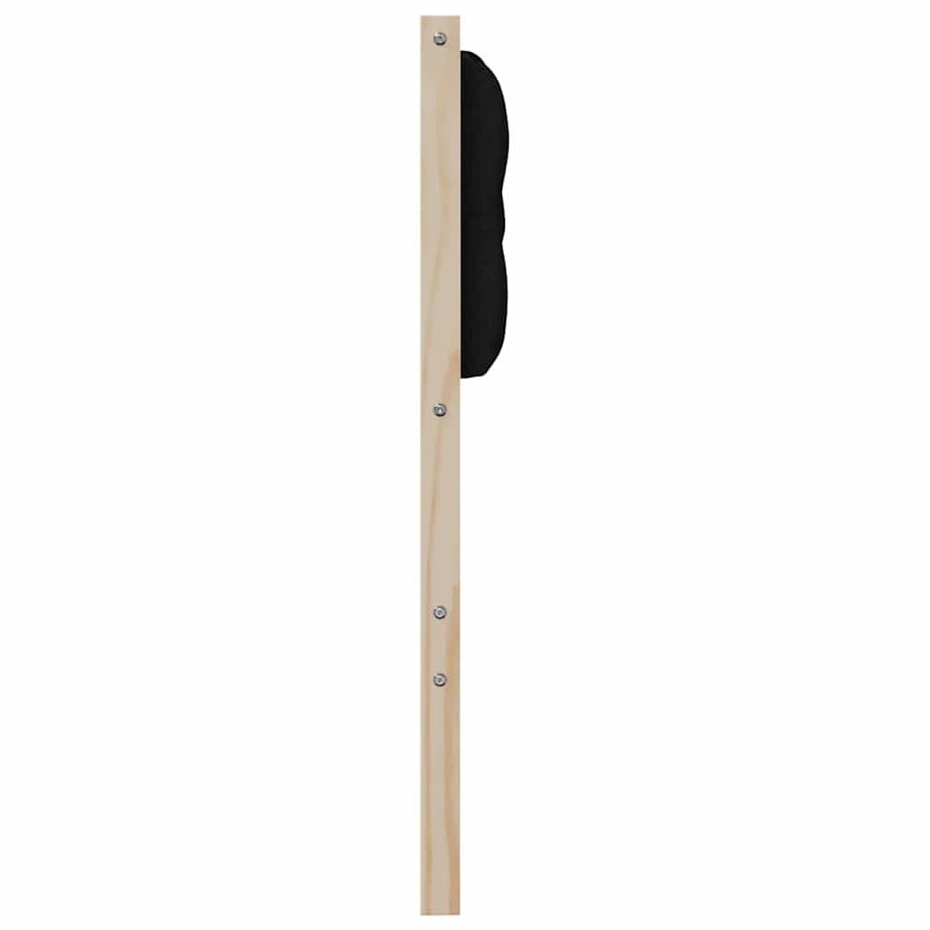Zagłówek Inny brązowo-czarny 75 cm Lite drewno sosnowe