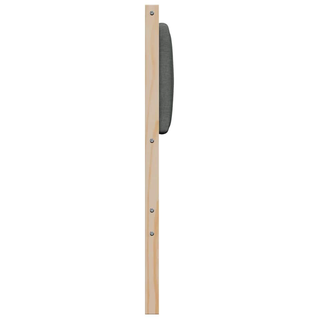 Tapicerowane wezgłowie Brązowy 80 cm Lite drewno sosnowe