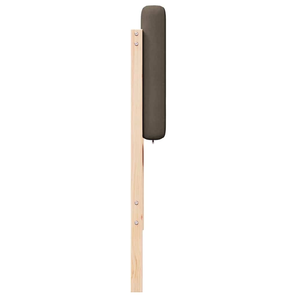 Tapicerowane wezgłowie Z zagłówkiem Brązowy i Taupe 75 cm