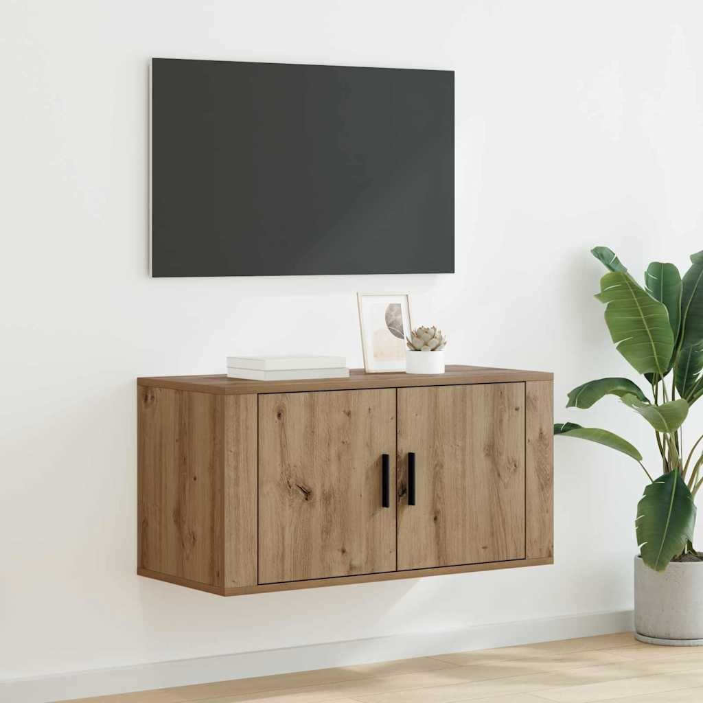 Szafka na telewizor montowana na ścianie 80 x 34.5 x 40 cm