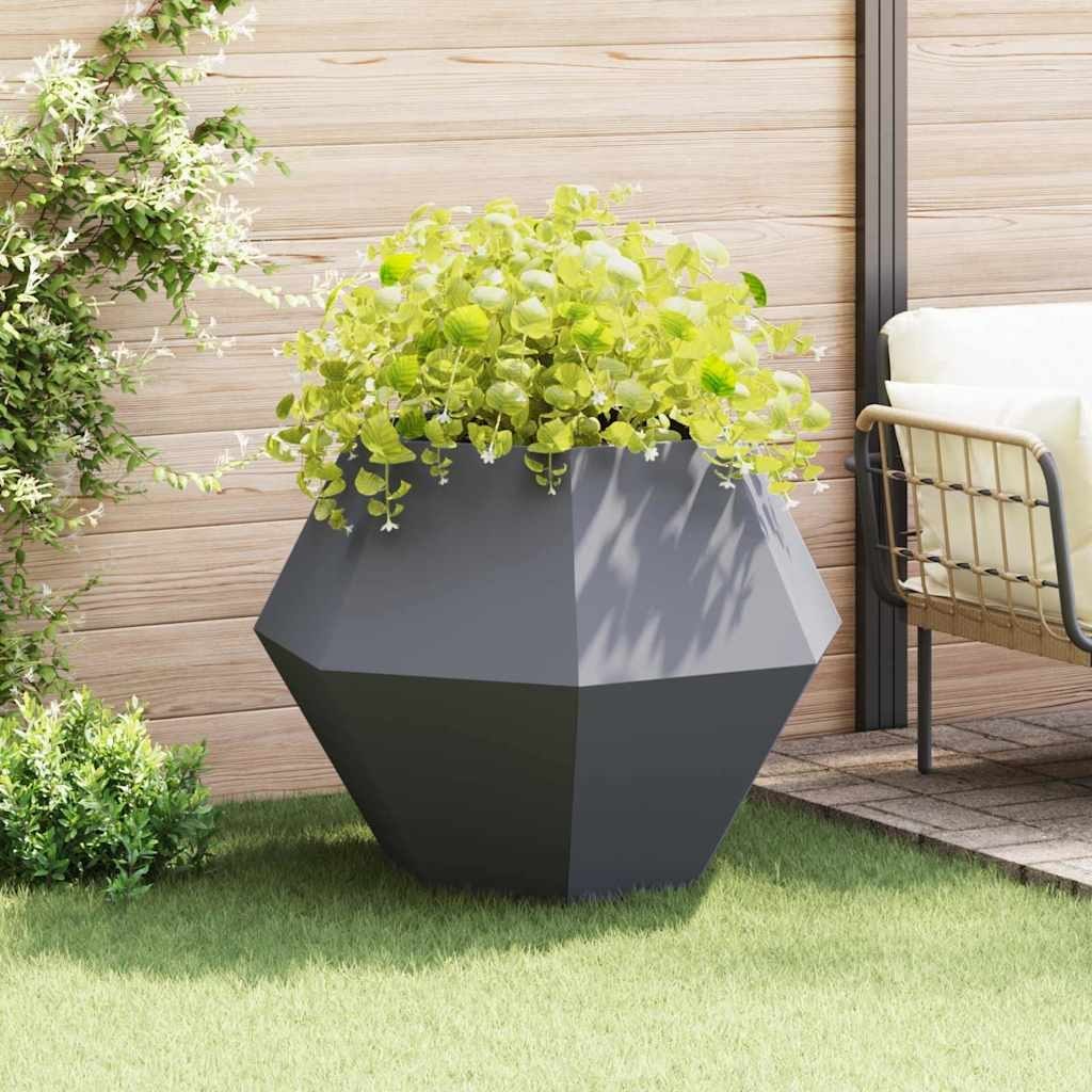 Donica antracytowy 100 x 100 x 80 cm Stal