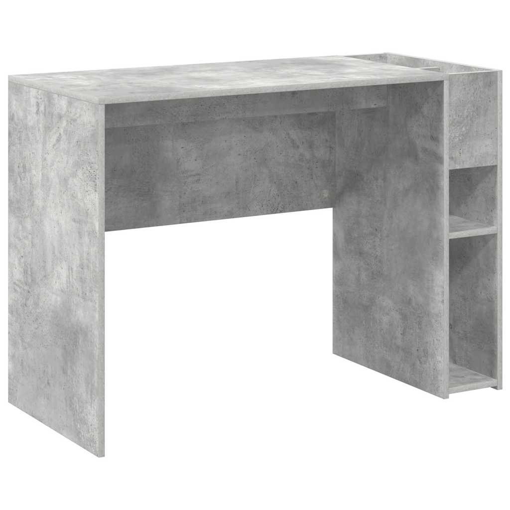 Biurko Betonowy szary Drewno inżynieryjne 109 x 50 x 78 cm