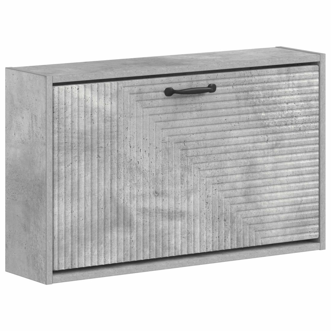 Wisząca szafka na buty HAARLEM 71 x 17 x 43 cm Betonowy szary