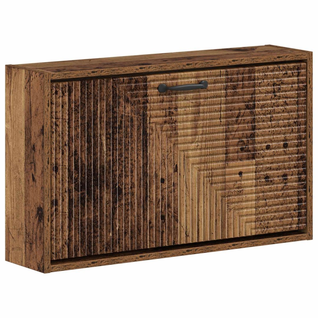 Wisząca szafka na buty HAARLEM 71 x 17 x 43 cm Stare drewno