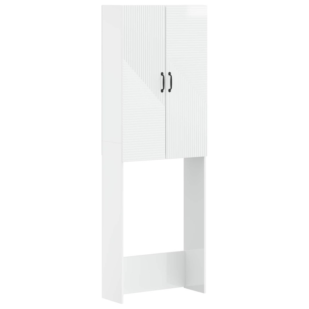 toaletowa Biały wysoki połysk 66 x 25,5 x 190 cm