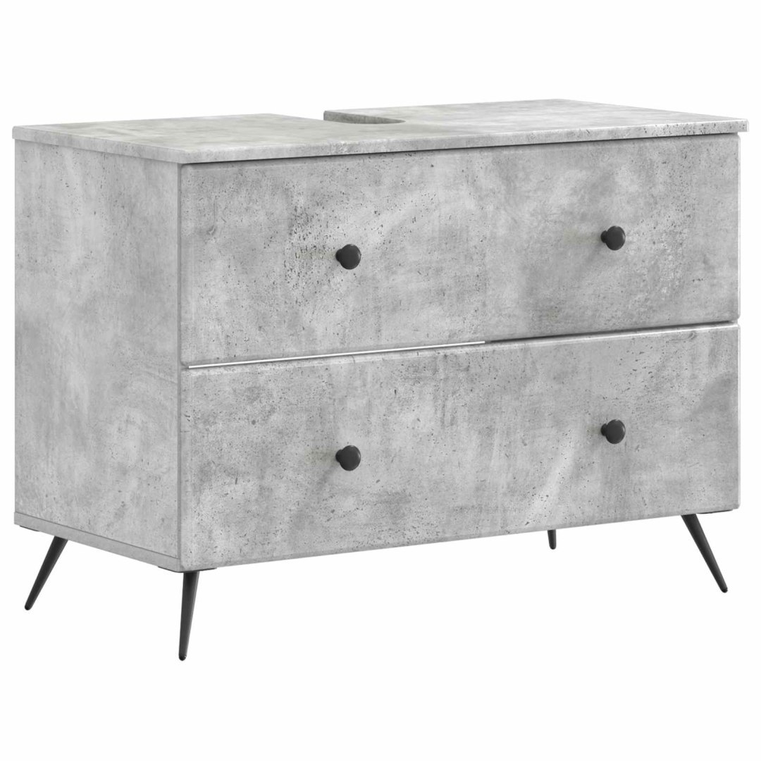 Szafka pod umywalkę BREDA Betonowy szary 82 x 41 x 59 cm