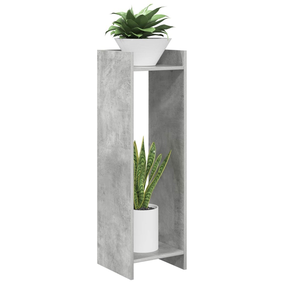 Stojak na rośliny 2 szt. Betonowy szary 30 x 30 x 100 cm