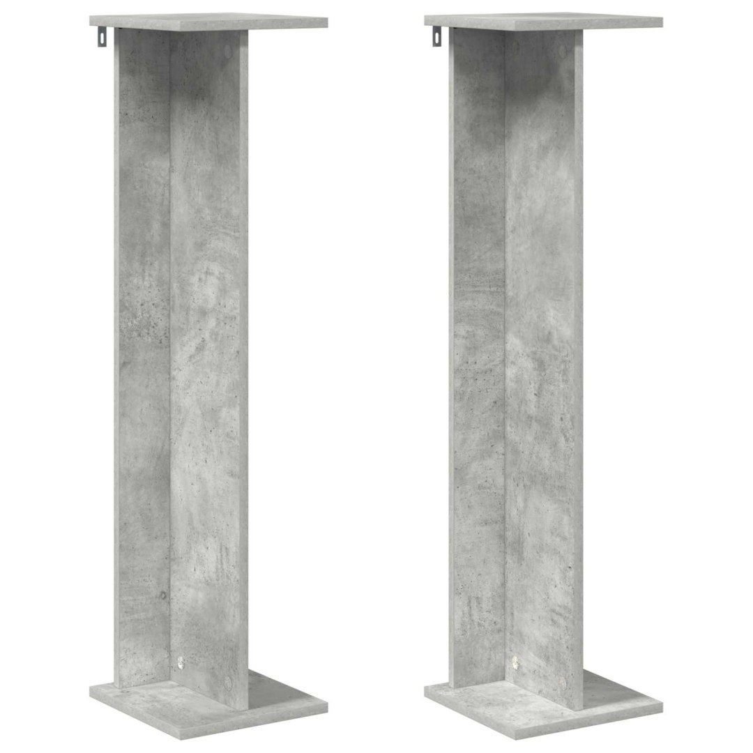 Stojak na rośliny 2 szt. Betonowy szary 25 x 25,5 x 100,5 cm