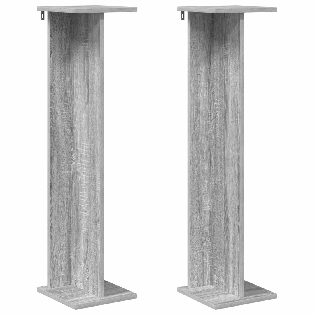 Stojak na rośliny 2 szt. Szary Sonoma 25 x 25,5 x 100,5 cm