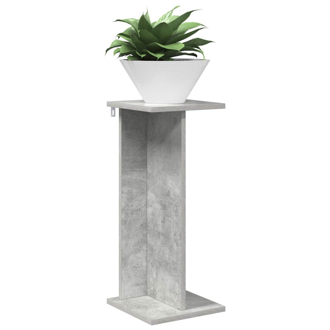 Stojak na rośliny 2 szt. Betonowy szary 25 x 25,5 x 60,5 cm