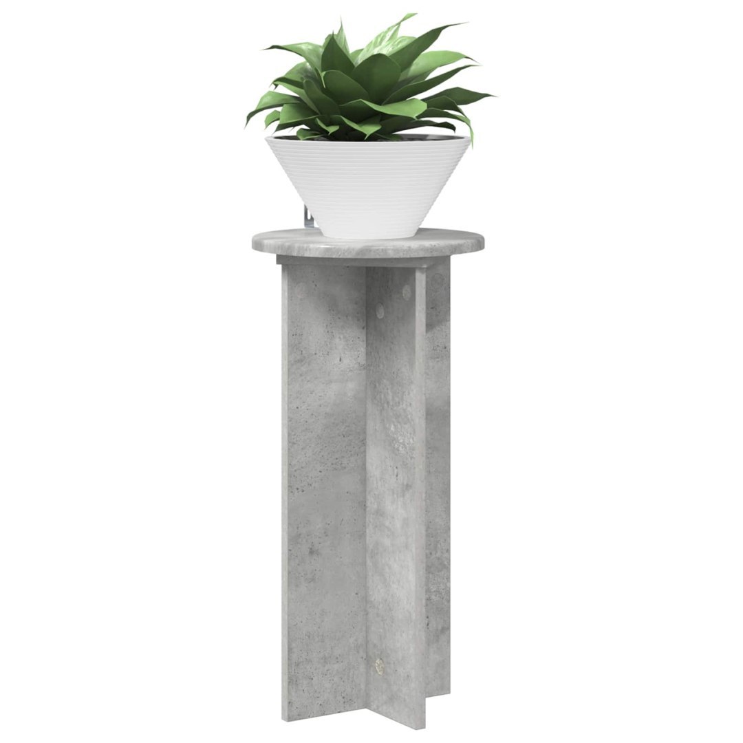 Stojak na rośliny 2 szt. Betonowy szary 29,5 x 29,5 x 60 cm