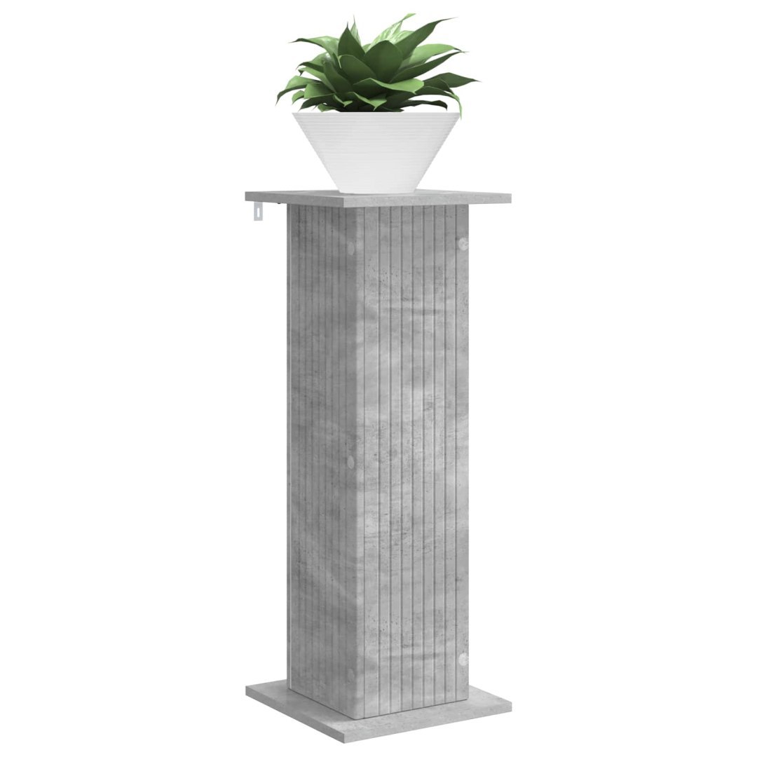 Stojak na rośliny 2 szt. Betonowy szary 30,5 x 30 x 80,5 cm