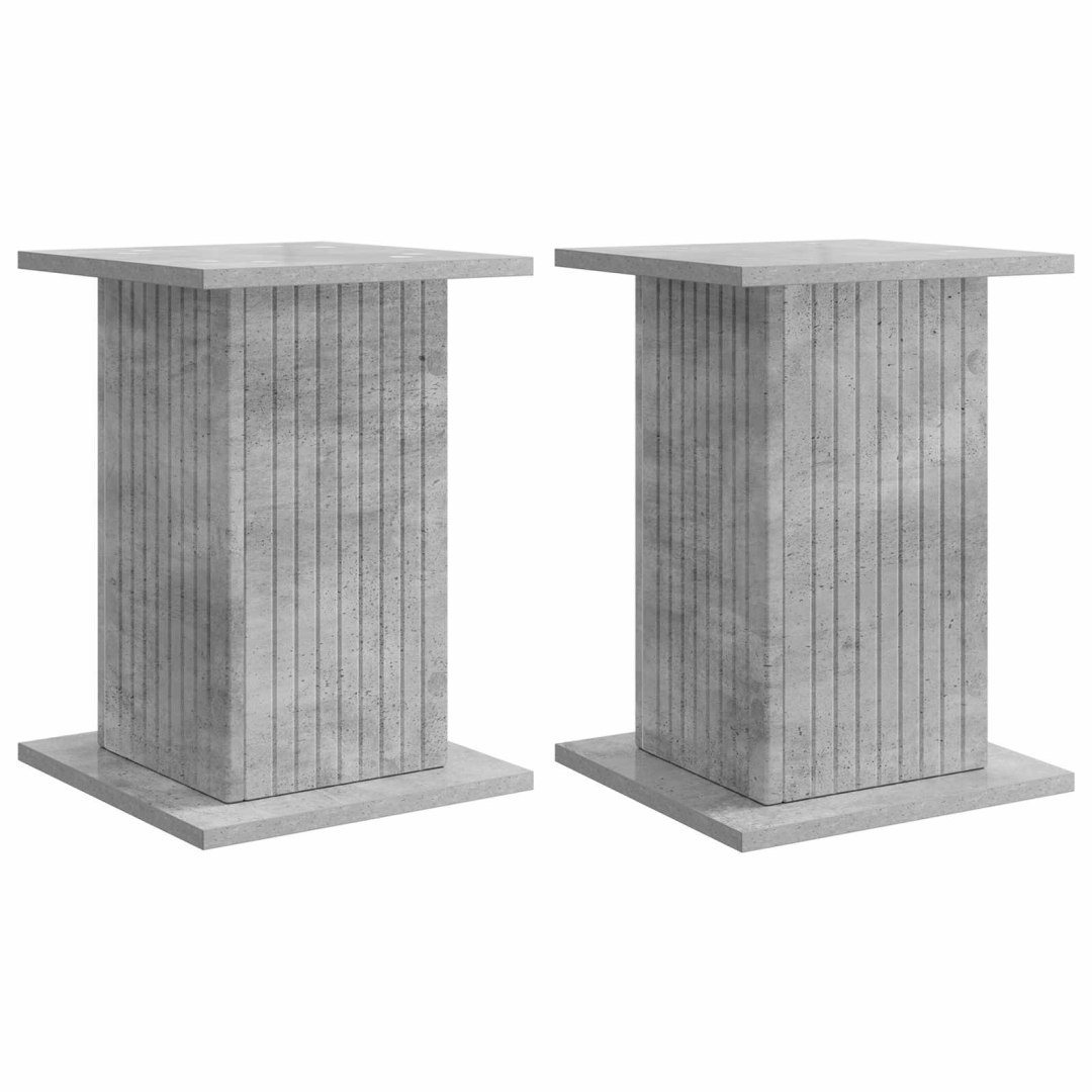 Stojak na rośliny 2 szt. Betonowy szary 30,5 x 30 x 43 cm