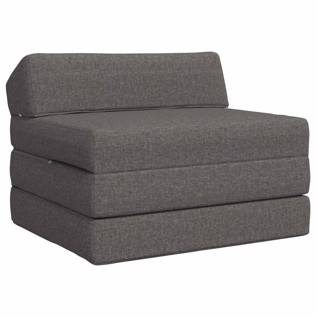 Składana Sofa Łóżko jasnoszary 70 x 60 x 49 cm tkanina