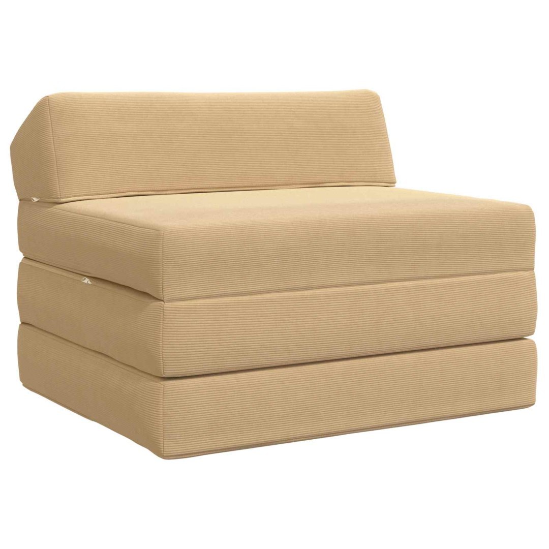 Składana Sofa Łóżko 2-osobowy Zielono-szary 70 x 60 x 49 cm