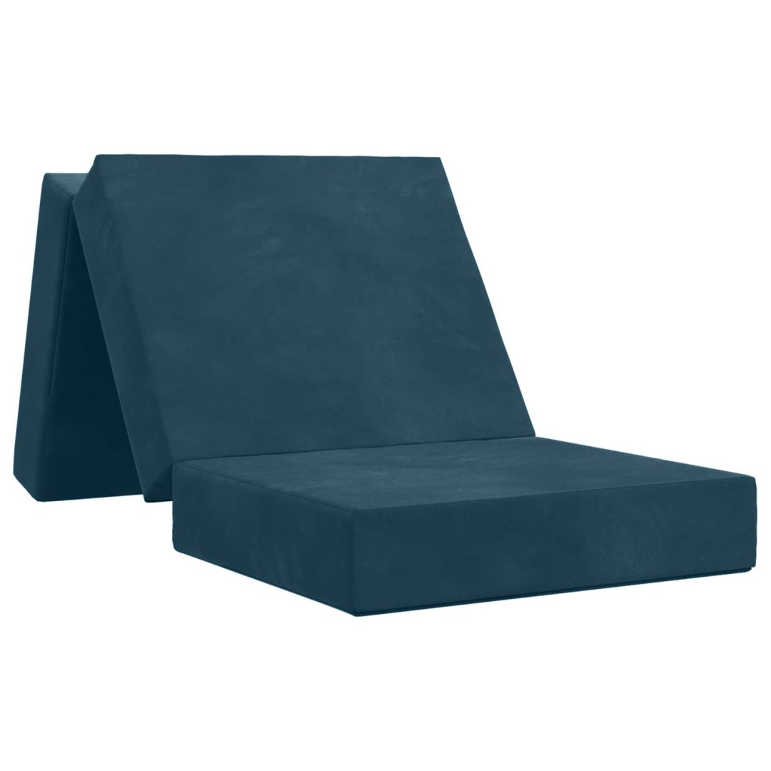 Składana Sofa Łóżko 75 x 63 x 45 cm niebieski