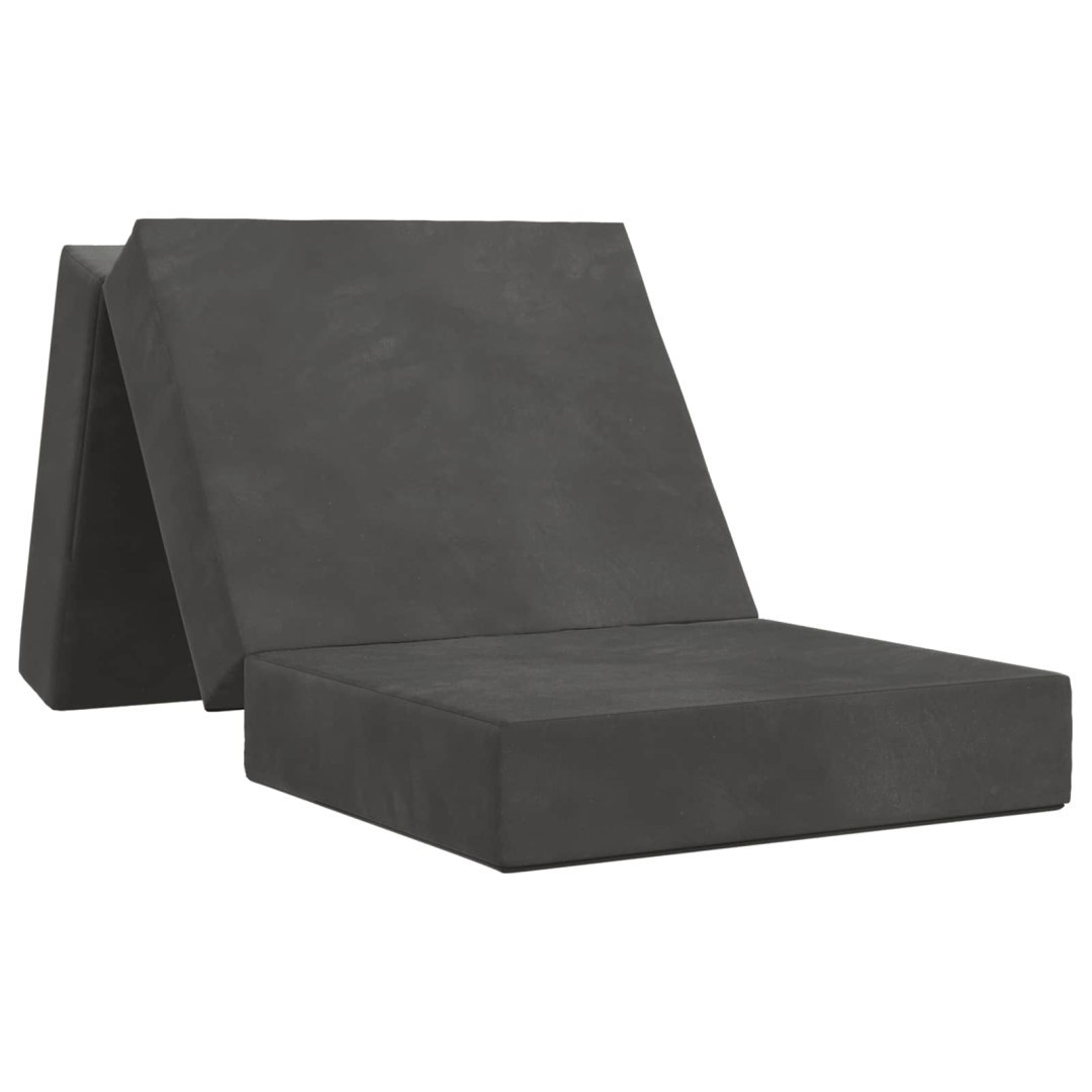 Składana Sofa Łóżko 75 x 63 x 45 cm ciemnoszary