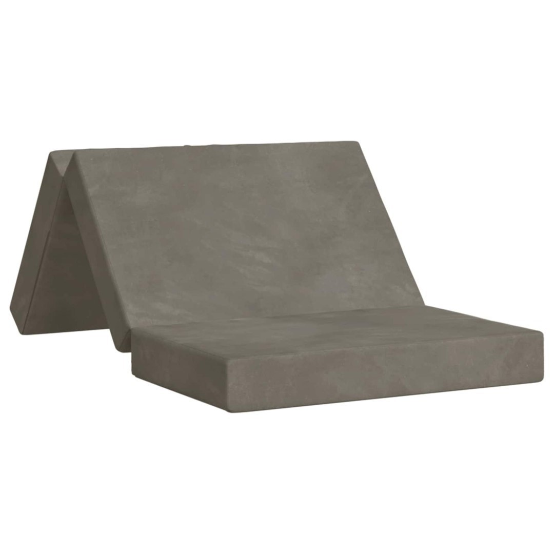 Składana Sofa Łóżko 80 x 67 x 45 cm jasnoszary