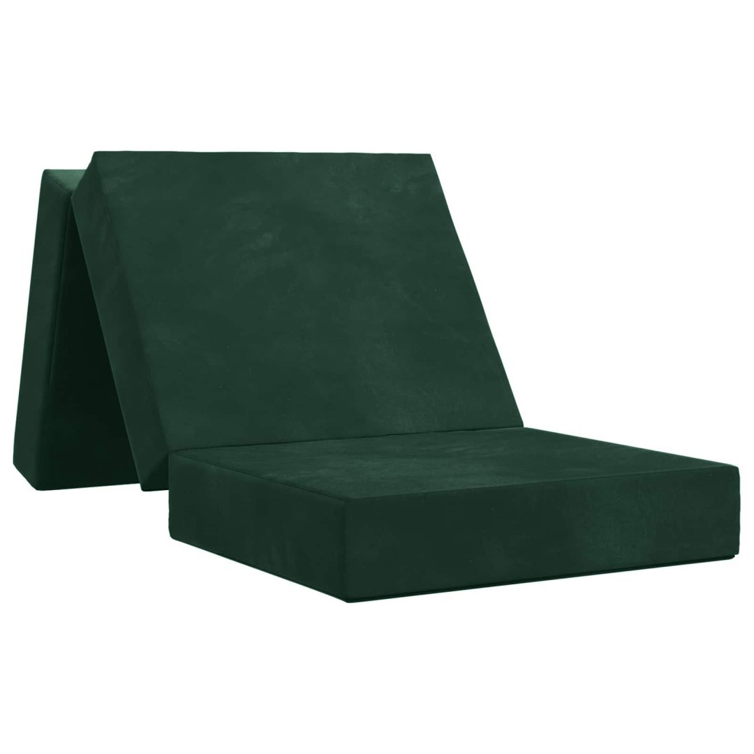 Składana Sofa Łóżko 90 x 67 x 45 cm Ciemnozielony