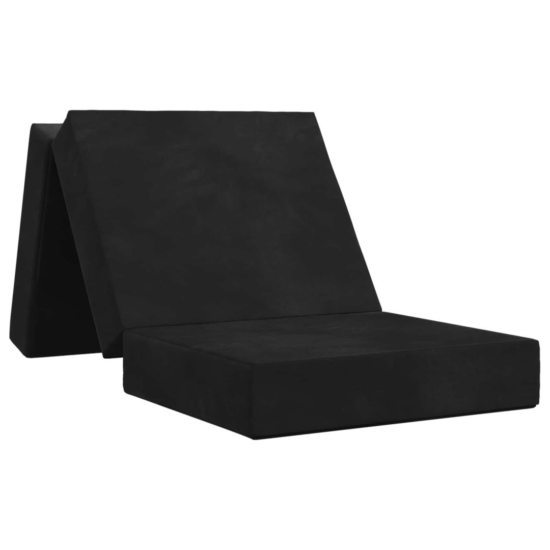 Składana Sofa Łóżko 90 x 67 x 45 cm Czarny