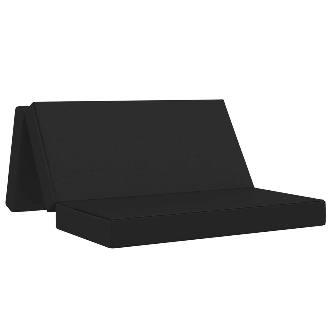 Składana Sofa Łóżko 140 x 67 x 45 cm Czarny