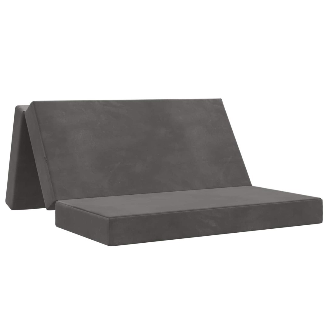 Składana Sofa Łóżko 140 x 67 x 45 cm ciemnoszary