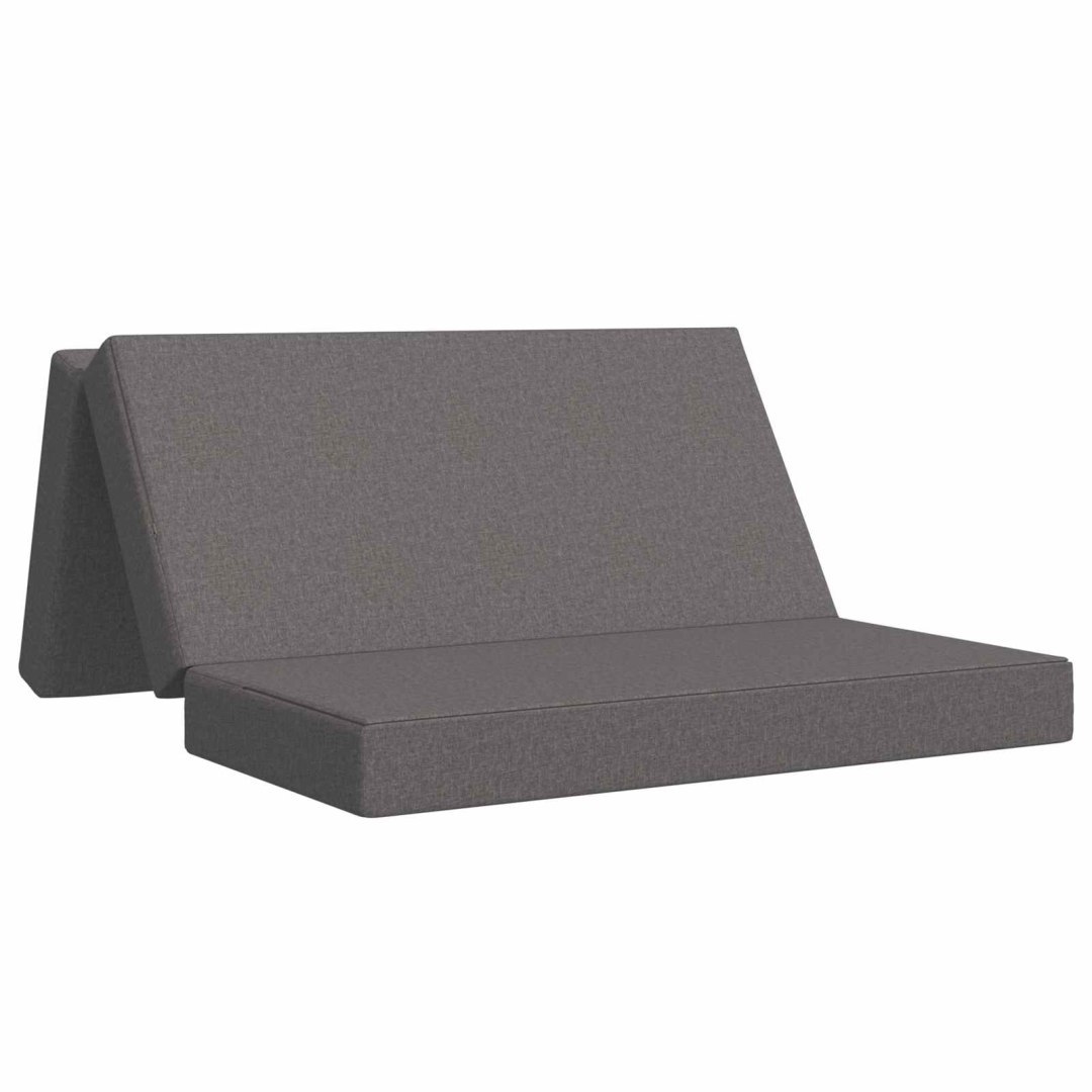 Składana Sofa Łóżko 160 x 67 x 45 cm jasnoszary