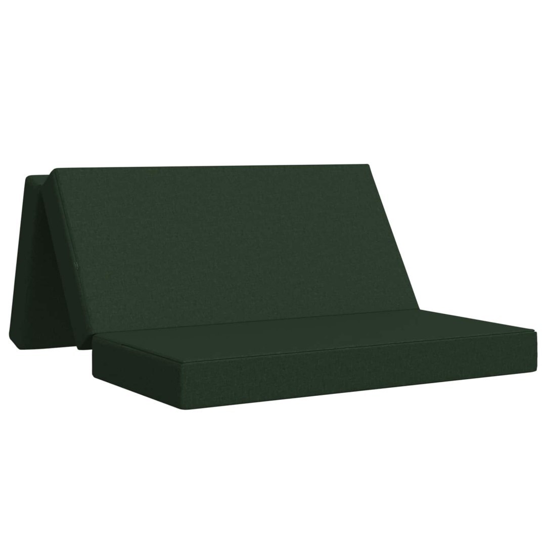 Składana Sofa Łóżko 160 x 67 x 45 cm Ciemnozielony