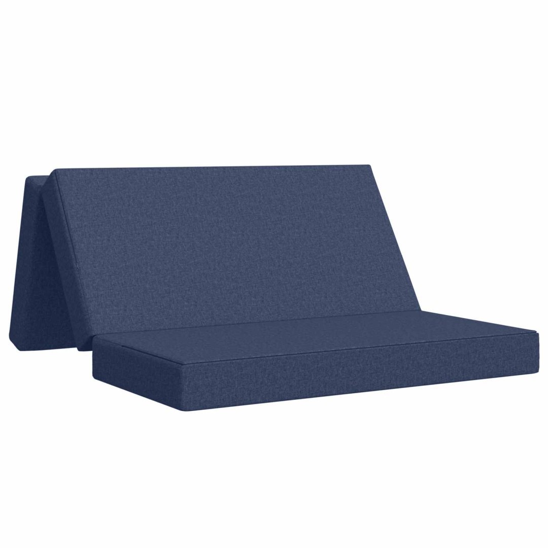 Składana Sofa Łóżko 160 x 67 x 45 cm niebieski