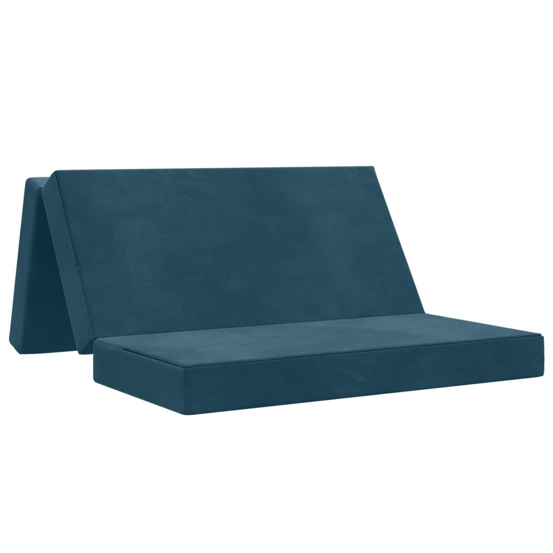 Składana Sofa Łóżko 160 x 67 x 45 cm niebieski