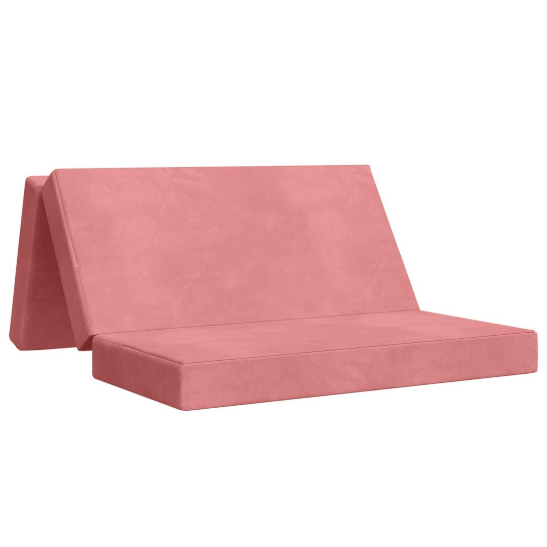 Składana Sofa Łóżko 160 x 67 x 45 cm różowy