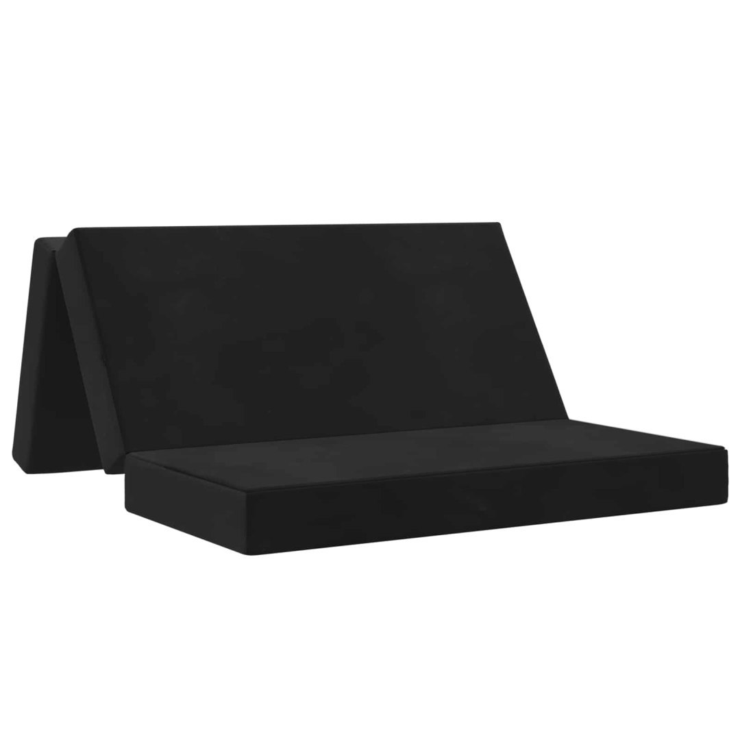 Składana Sofa Łóżko 160 x 67 x 45 cm Czarny